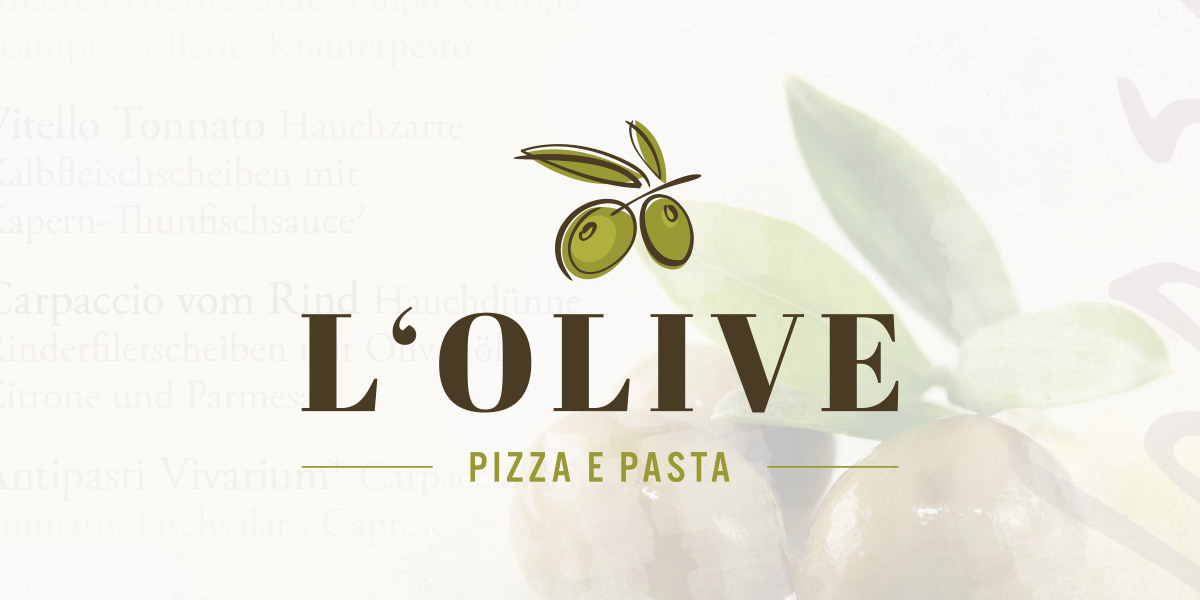 L'Olive Restaurant Pizza e Pasta Logo
