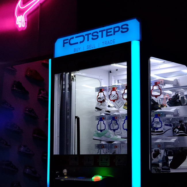 Footsteps Retail Logo In-store