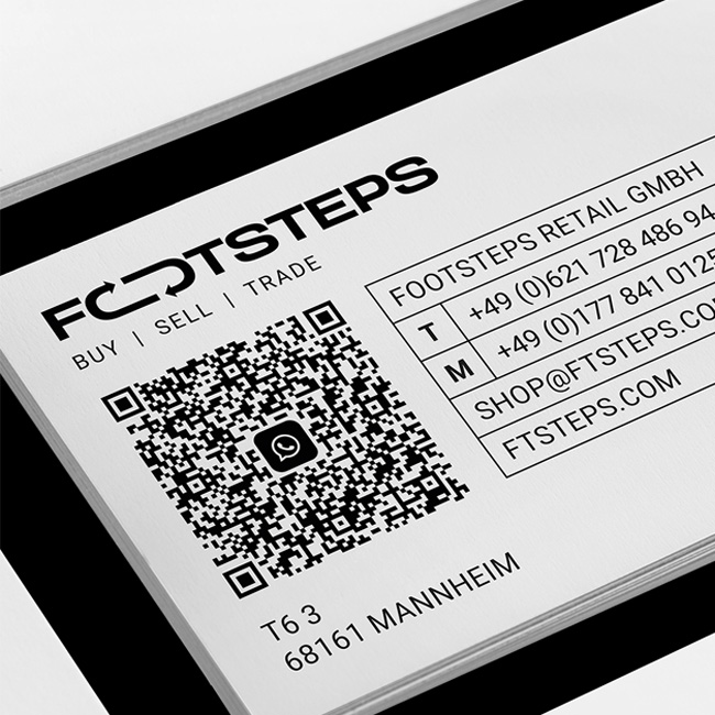 Footsteps Visitenkarten